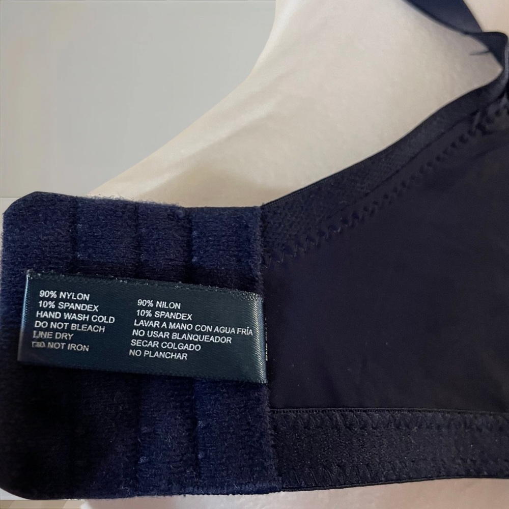 NWOT Nautica Navy Blue Underwire T-shirt Bra 40D Adjustable Straps Lightly Lined - Picture 9 of 10